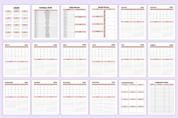 2025 Adult ADHD Planner for Canva Kdp - digibai