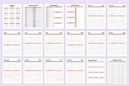 2025 Adult ADHD Planner for Canva Kdp - digibai