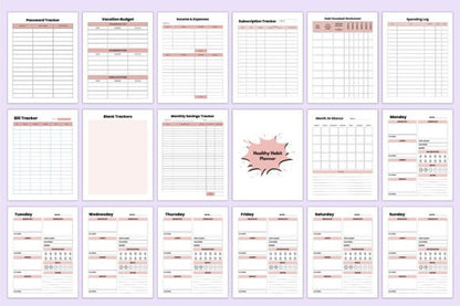 2025 Adult ADHD Planner for Canva Kdp - digibai