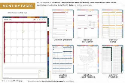 2025 Bundle Digital Planner, Goodnotes - digibai