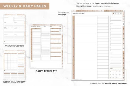 2025 Bundle Digital Planner, Goodnotes - digibai