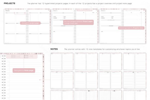 2025 Bundle Digital Planner, Goodnotes - digibai