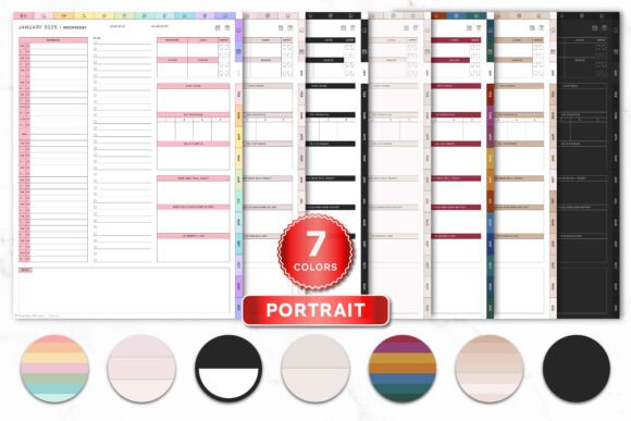 2025 Bundle Digital Planner, Goodnotes - digibai