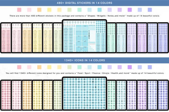 2025 Bundle Digital Planner, Goodnotes - digibai