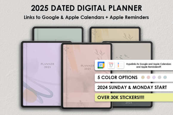 2025 Digital Planner Goodnotes Xodo - digibai