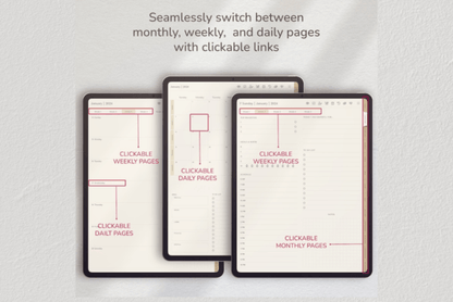 2025 Digital Planner Goodnotes Xodo - digibai