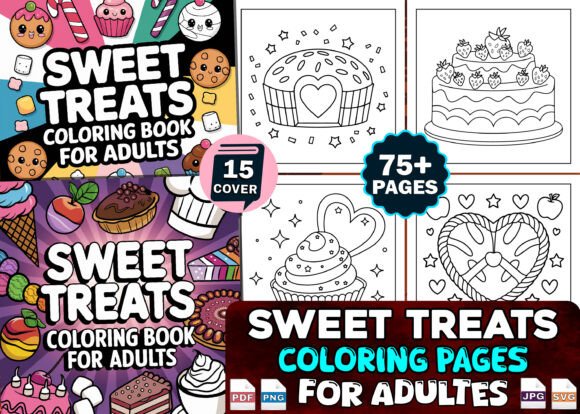 Bold and Easy Bundle Coloring Book Pages for Kids and Adults