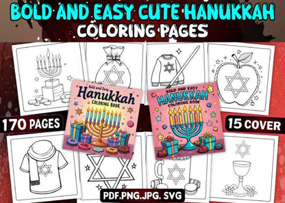 Bold and Easy Bundle Coloring Book Pages for Kids and Adults