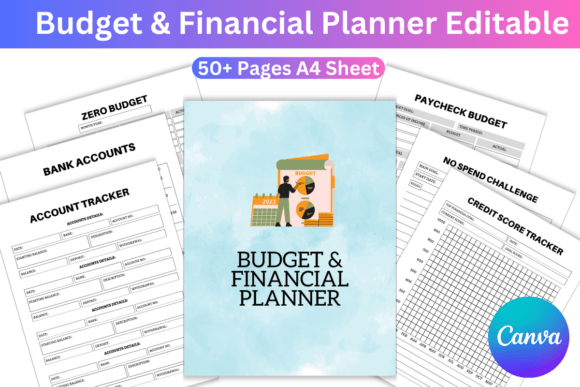 Budget & Financial Planner Editable - digibai