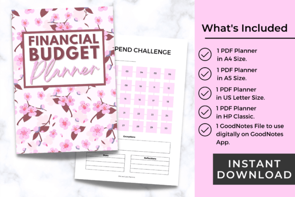 Budget Planner - Printable - digibai