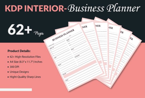 Business Planner Printable Templates-KDP - digibai