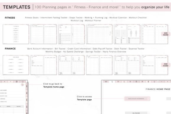 Digital Planner 2025 Monday and Sunday - digibai