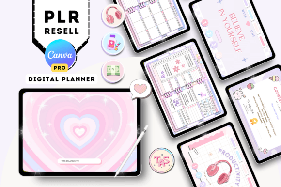 PLR Resell Digital Planner for Canva