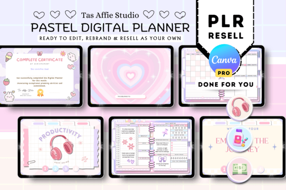 PLR Resell Digital Planner for Canva