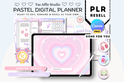 PLR Resell Digital Planner for Canva